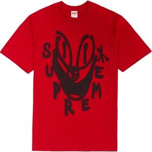 Supreme smile red tee